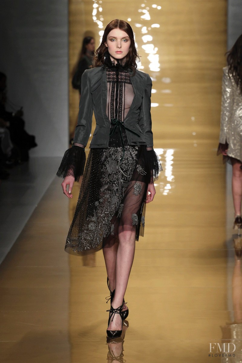 Jada Joyce featured in  the Reem Acra fashion show for Autumn/Winter 2015