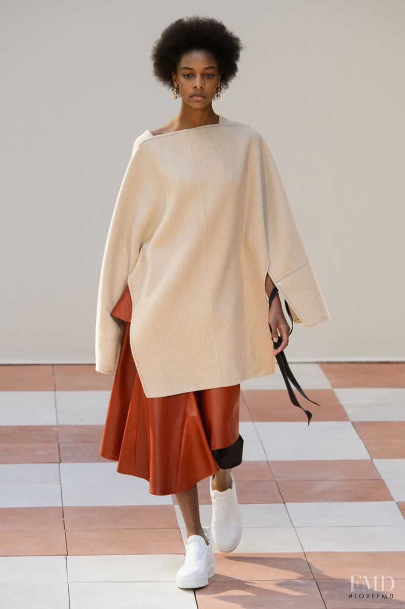 Karly Loyce featured in  the Celine fashion show for Autumn/Winter 2015