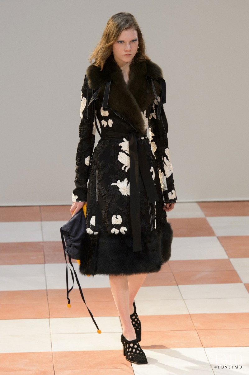 Marland Backus featured in  the Celine fashion show for Autumn/Winter 2015