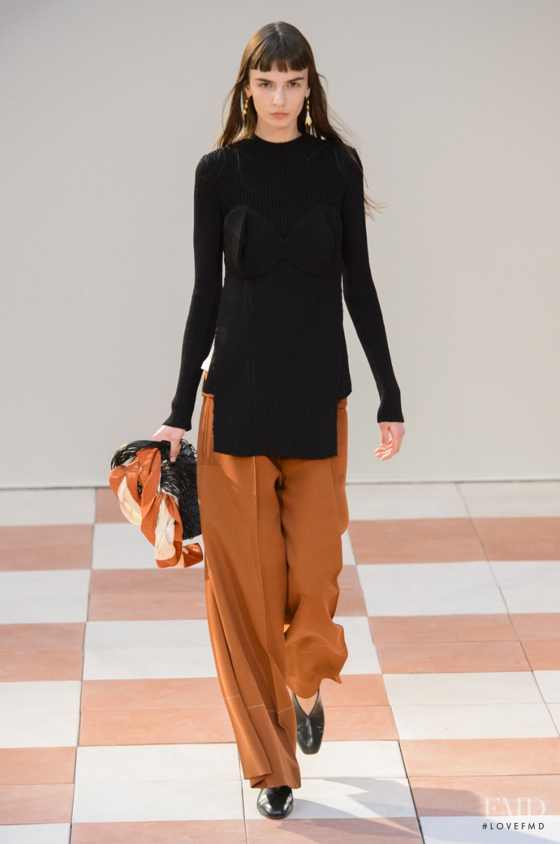 Yulia Ermakova featured in  the Celine fashion show for Autumn/Winter 2015