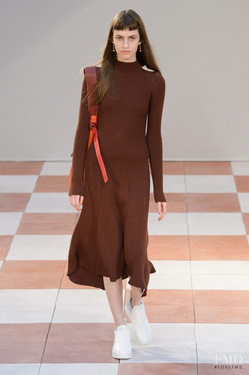 Simona Kirchnerova featured in  the Celine fashion show for Autumn/Winter 2015