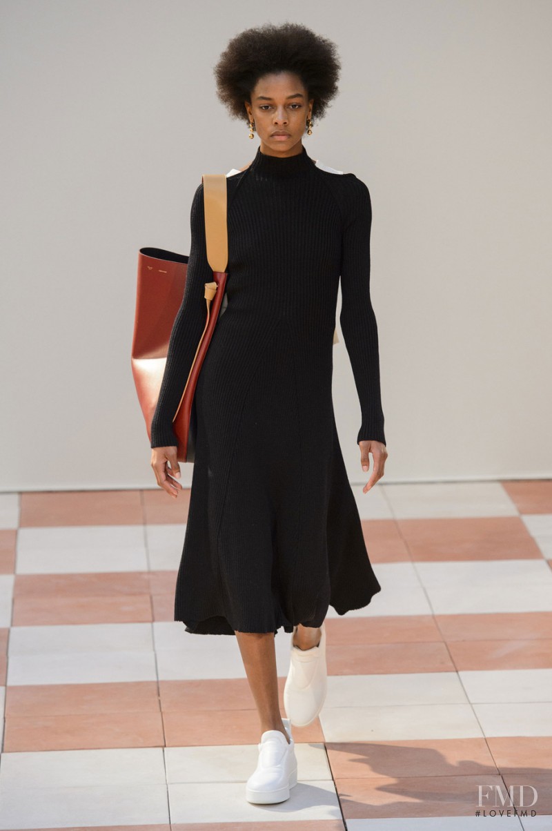 Karly Loyce featured in  the Celine fashion show for Autumn/Winter 2015