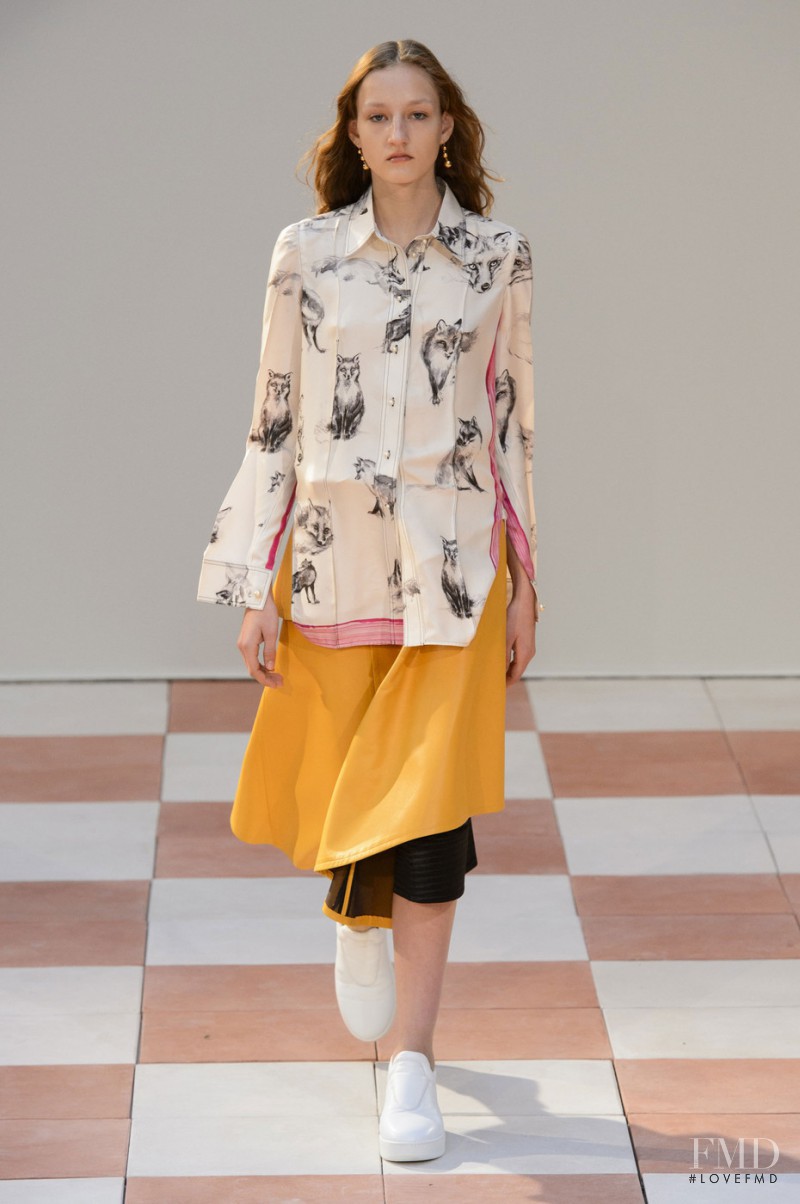Agnes Nieske featured in  the Celine fashion show for Autumn/Winter 2015