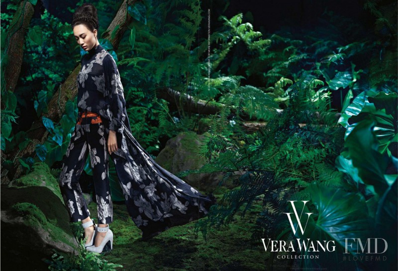 Shu Pei featured in  the Vera Wang advertisement for Autumn/Winter 2013