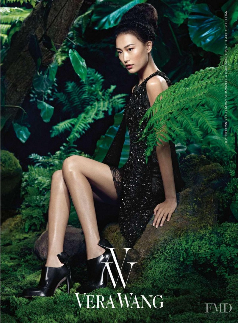 Shu Pei featured in  the Vera Wang advertisement for Autumn/Winter 2013