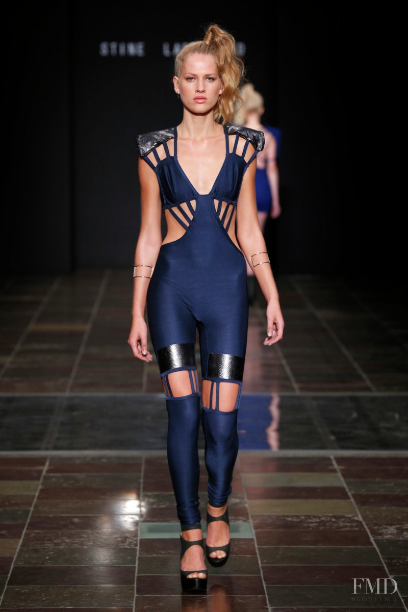 Laura Julie Schwab Holm featured in  the Stine Ladefoged fashion show for Spring/Summer 2015