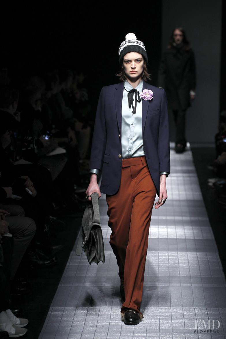 Antonia Wilson featured in  the Gucci fashion show for Autumn/Winter 2015