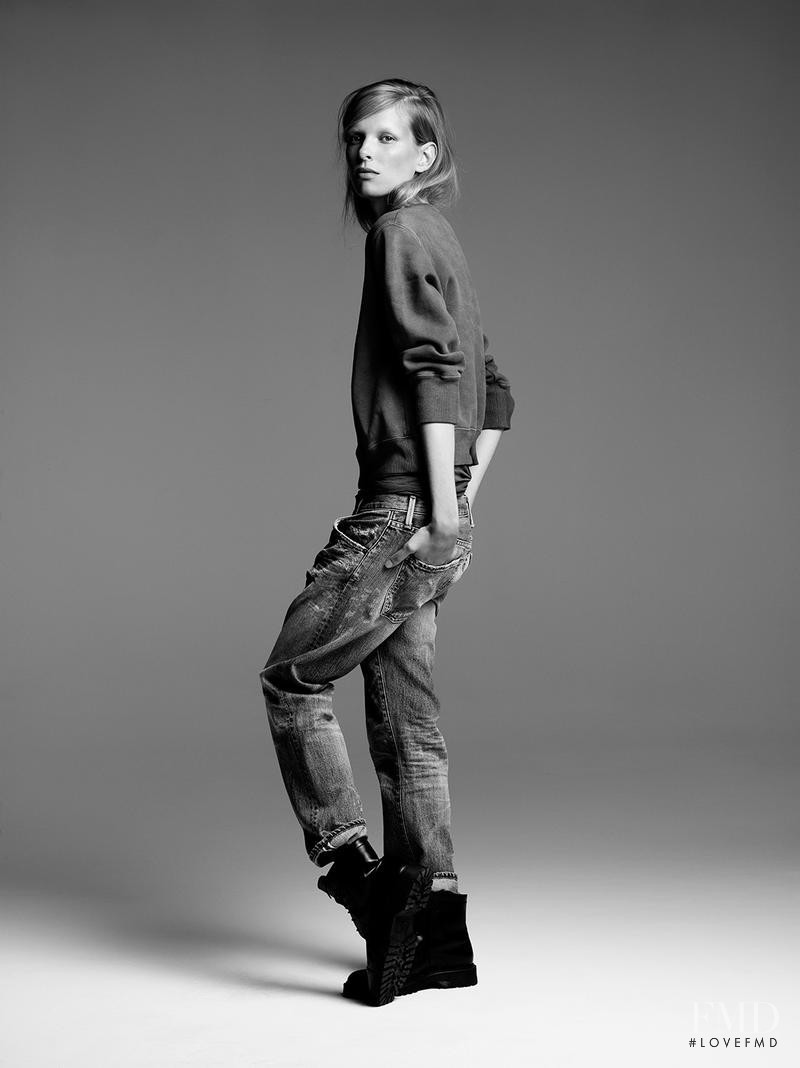 Lina Berg featured in  the Citizens of Humanity advertisement for Spring/Summer 2015