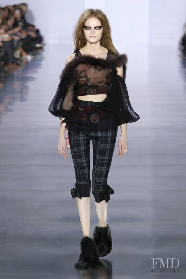 Mia Gruenwald featured in  the Maison Martin Margiela Défilé fashion show for Autumn/Winter 2015