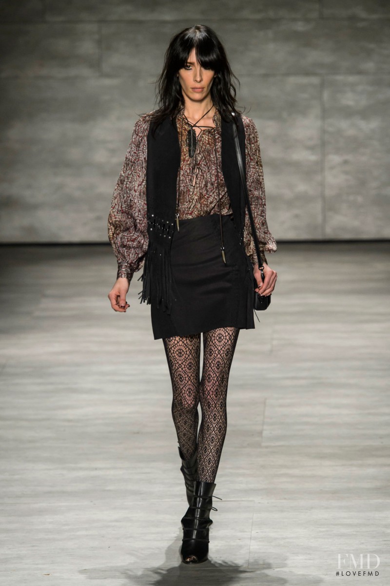 Jamie Bochert featured in  the Rebecca Minkoff fashion show for Autumn/Winter 2015