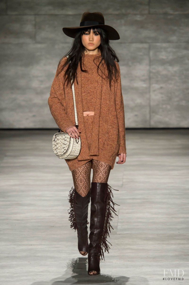 Ashley Foo featured in  the Rebecca Minkoff fashion show for Autumn/Winter 2015