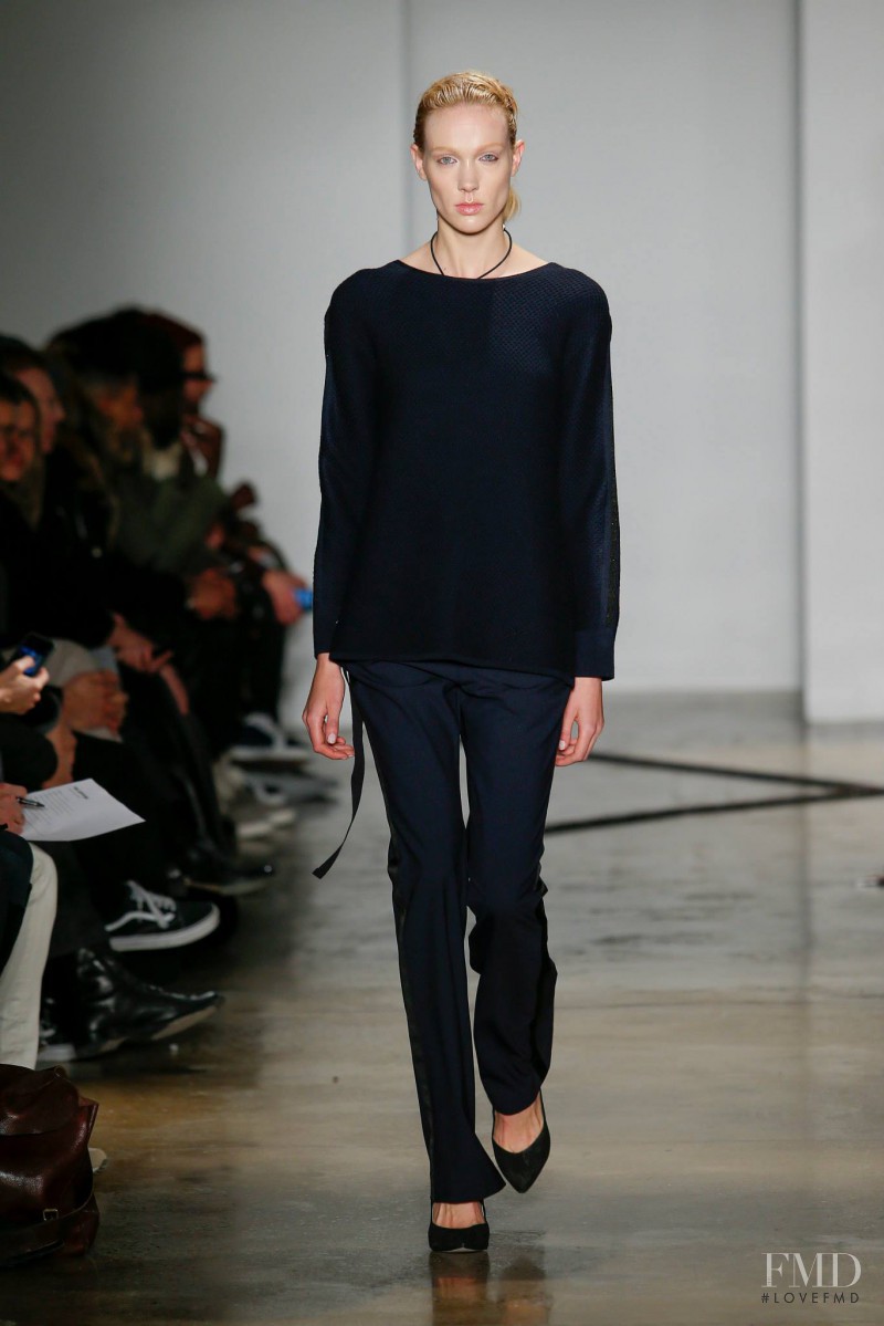 Annely Bouma featured in  the Tim Coppens fashion show for Autumn/Winter 2015