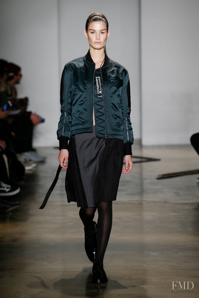 Ophélie Guillermand featured in  the Tim Coppens fashion show for Autumn/Winter 2015
