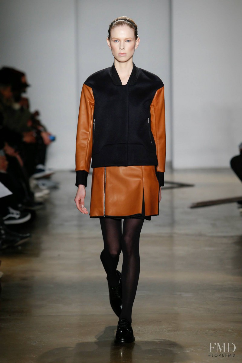 Lina Berg featured in  the Tim Coppens fashion show for Autumn/Winter 2015