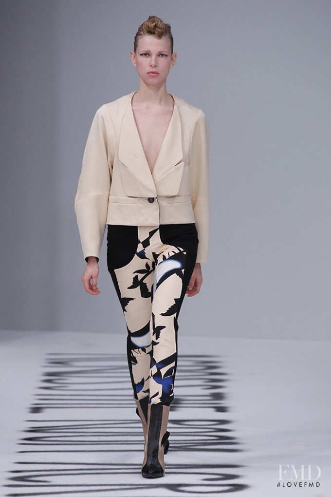 Lina Berg featured in  the Capara fashion show for Autumn/Winter 2015