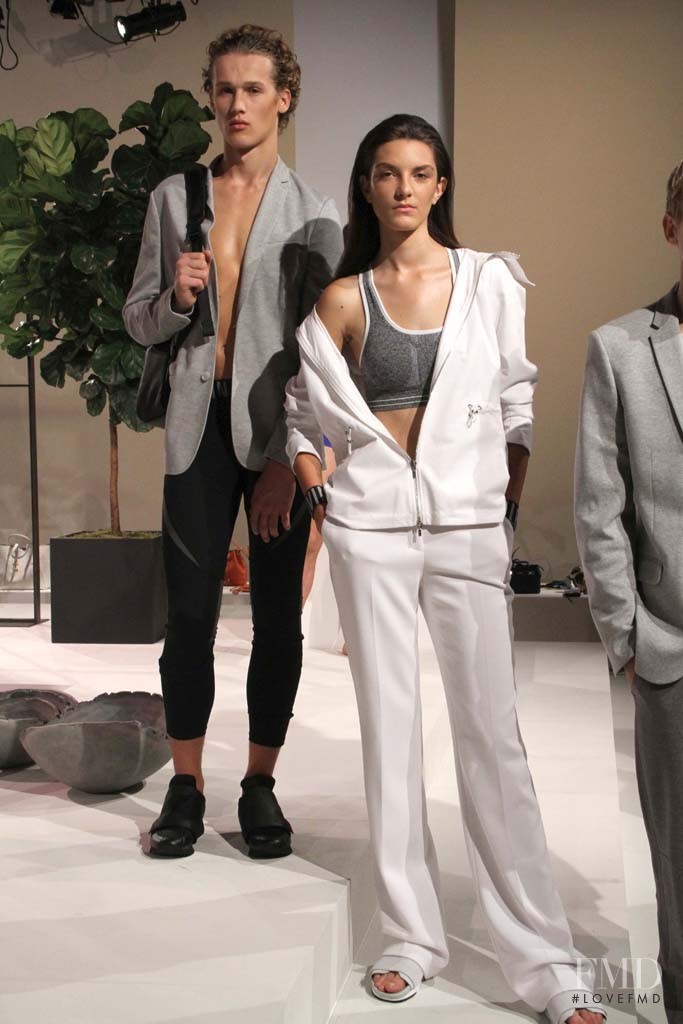 Natali Eydelman featured in  the Calvin Klein White Label fashion show for Spring/Summer 2015