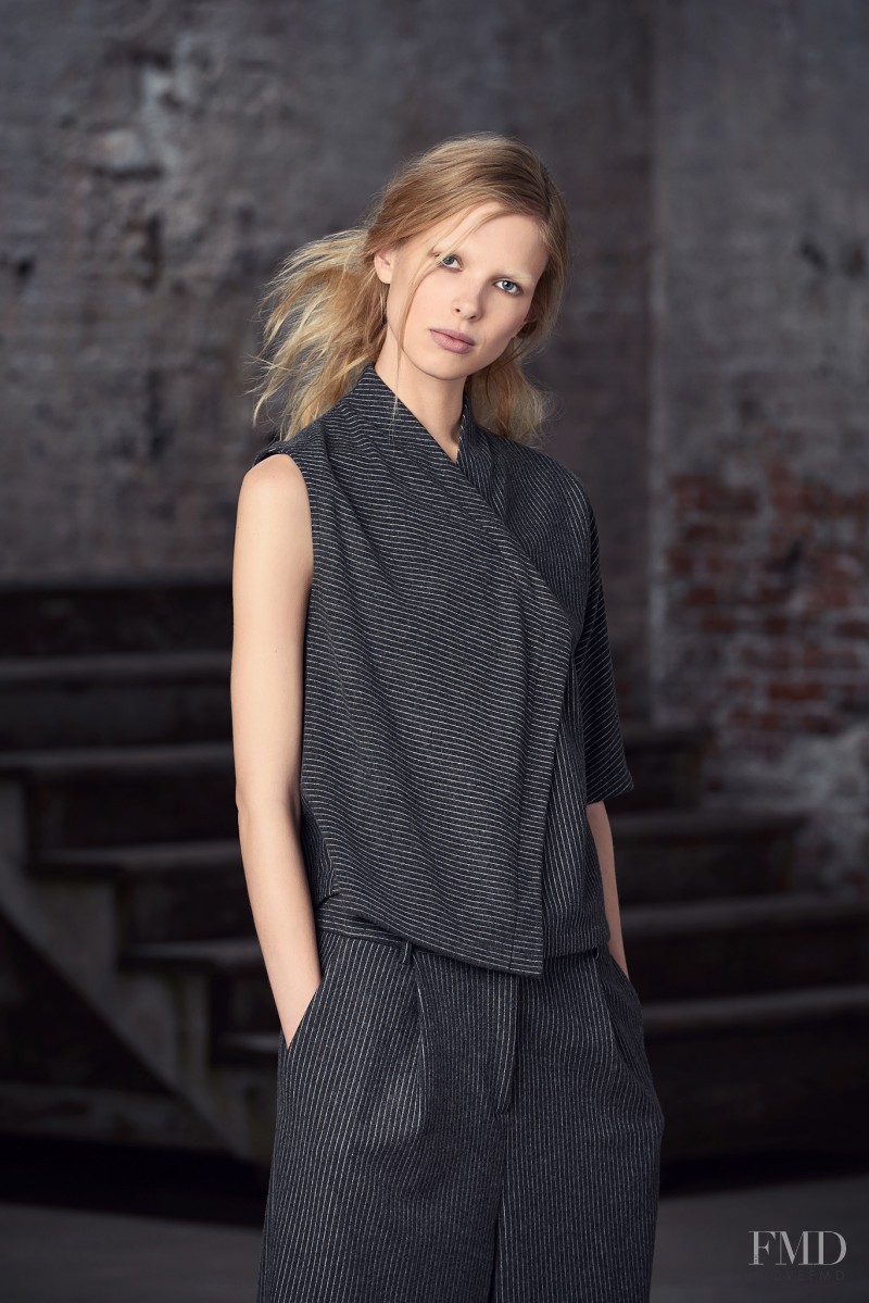 Lina Berg featured in  the Tibi lookbook for Pre-Fall 2015