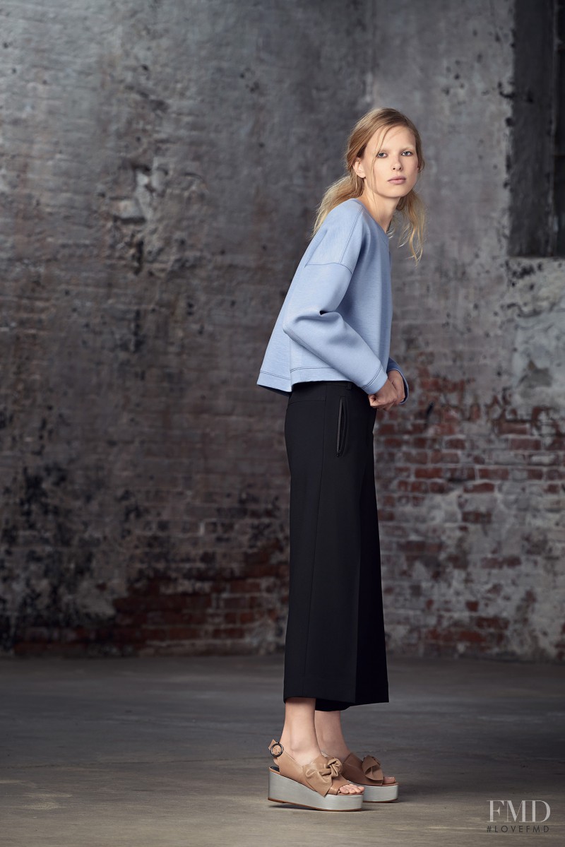 Lina Berg featured in  the Tibi lookbook for Pre-Fall 2015