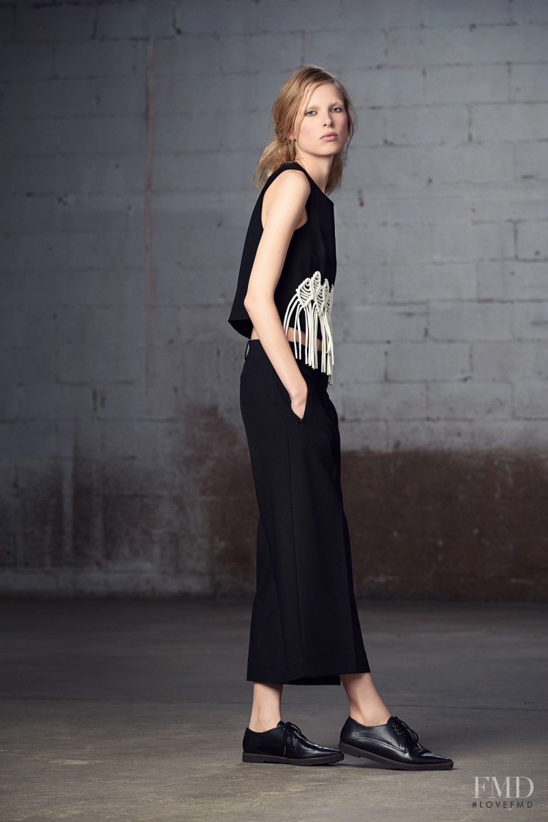 Lina Berg featured in  the Tibi lookbook for Pre-Fall 2015