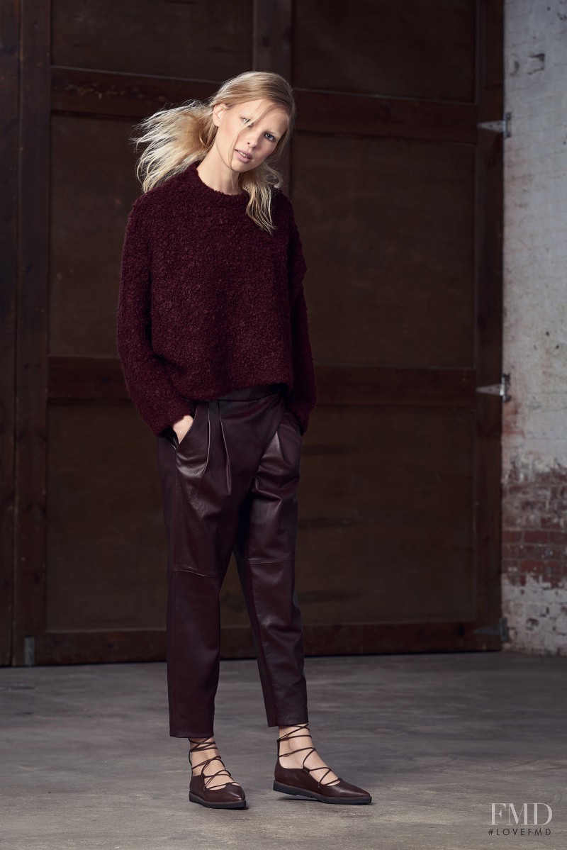 Lina Berg featured in  the Tibi lookbook for Pre-Fall 2015