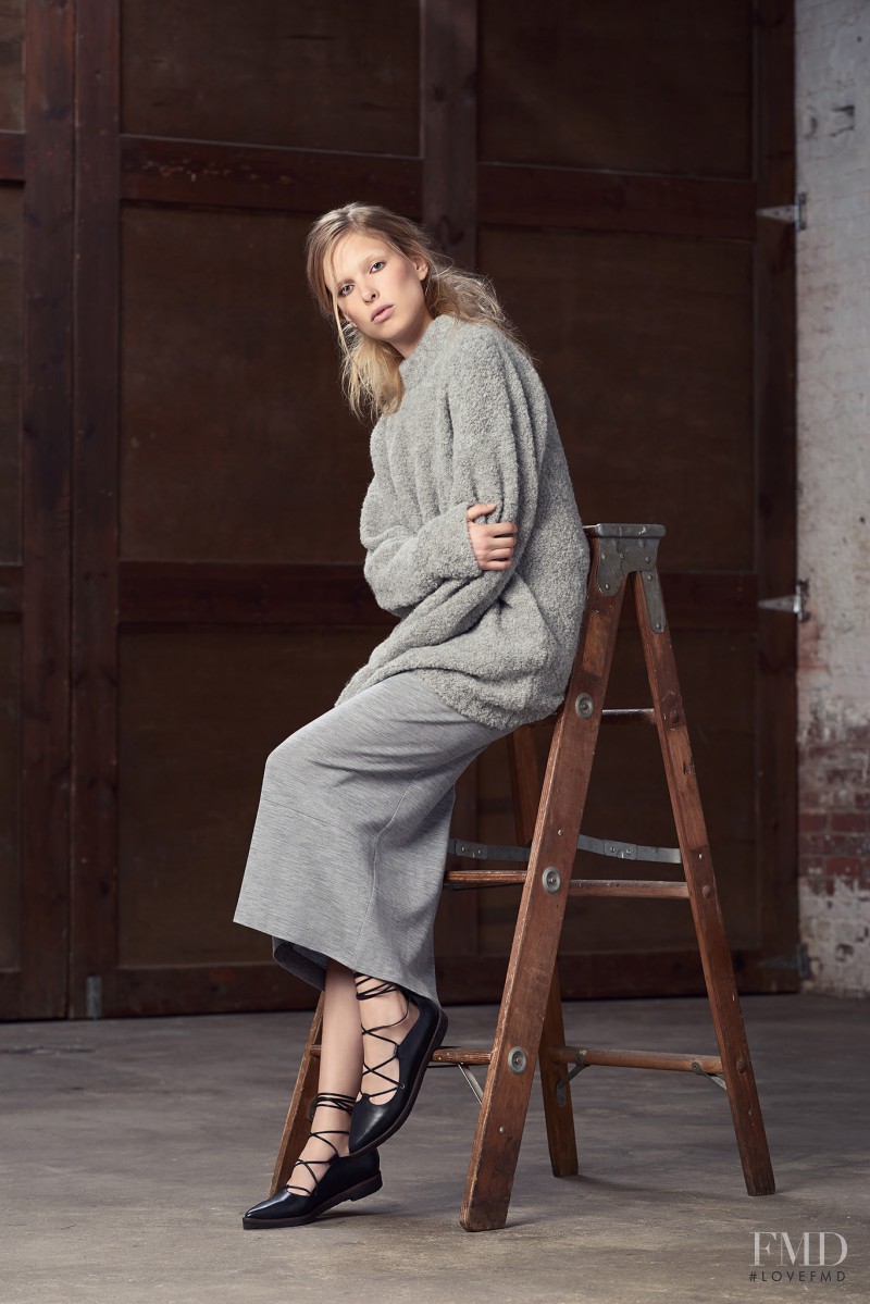 Lina Berg featured in  the Tibi lookbook for Pre-Fall 2015