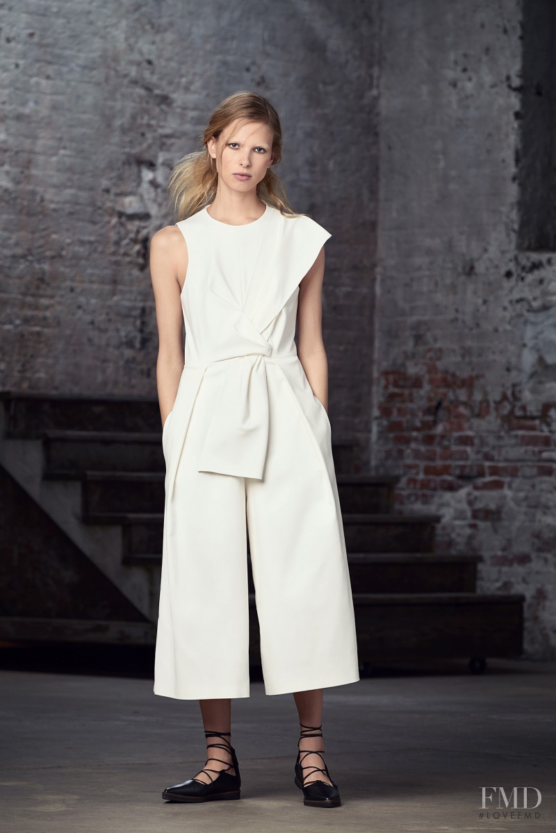 Lina Berg featured in  the Tibi lookbook for Pre-Fall 2015