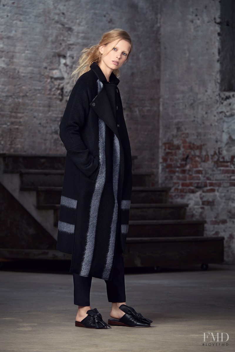 Lina Berg featured in  the Tibi lookbook for Pre-Fall 2015