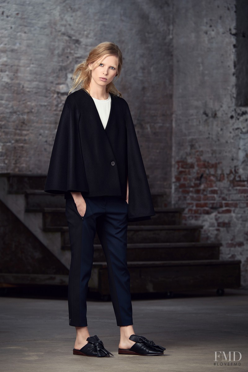 Lina Berg featured in  the Tibi lookbook for Pre-Fall 2015