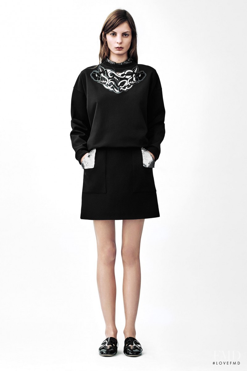 Audrey Nurit featured in  the Christopher Kane lookbook for Pre-Fall 2015