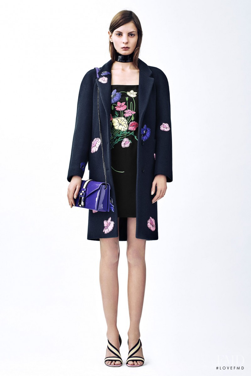 Audrey Nurit featured in  the Christopher Kane lookbook for Pre-Fall 2015