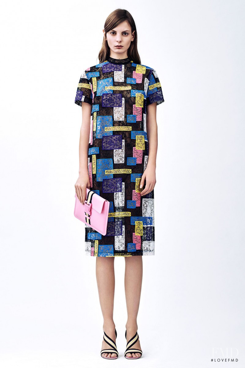 Audrey Nurit featured in  the Christopher Kane lookbook for Pre-Fall 2015