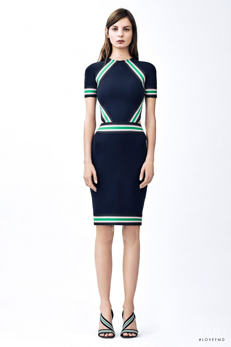 Audrey Nurit featured in  the Christopher Kane lookbook for Pre-Fall 2015