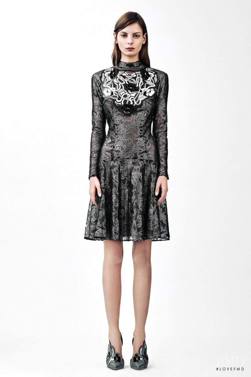 Audrey Nurit featured in  the Christopher Kane lookbook for Pre-Fall 2015