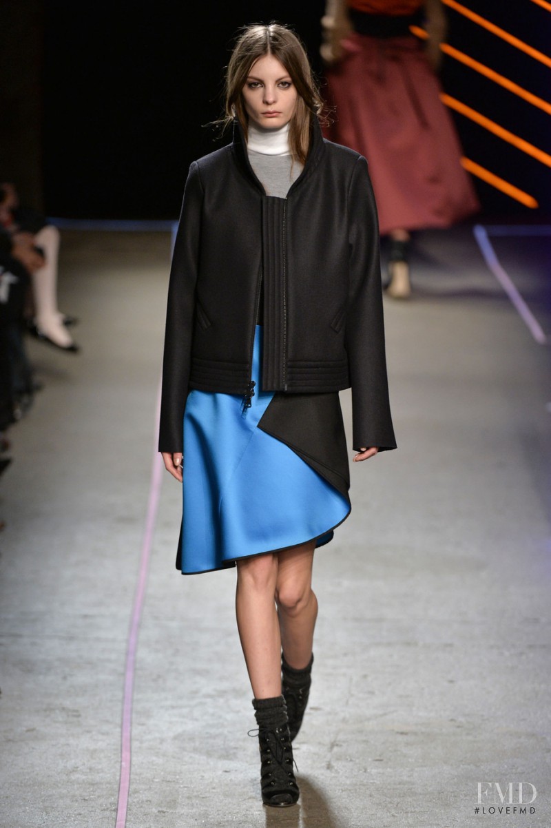 Audrey Nurit featured in  the Milly fashion show for Autumn/Winter 2015