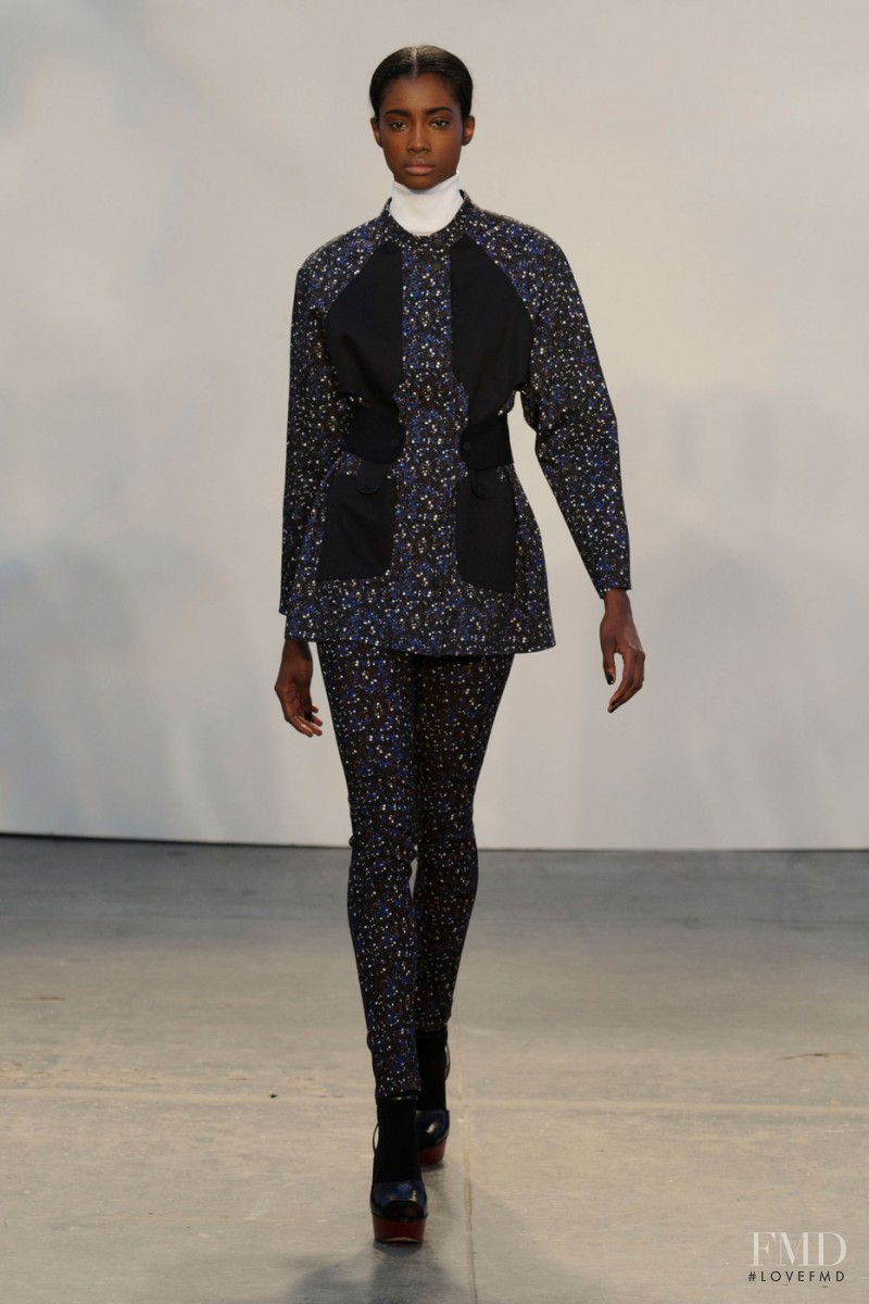 Crystal Noreiga featured in  the Tanya Taylor fashion show for Autumn/Winter 2015