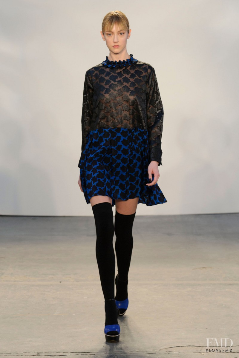Frances Coombe featured in  the Tanya Taylor fashion show for Autumn/Winter 2015