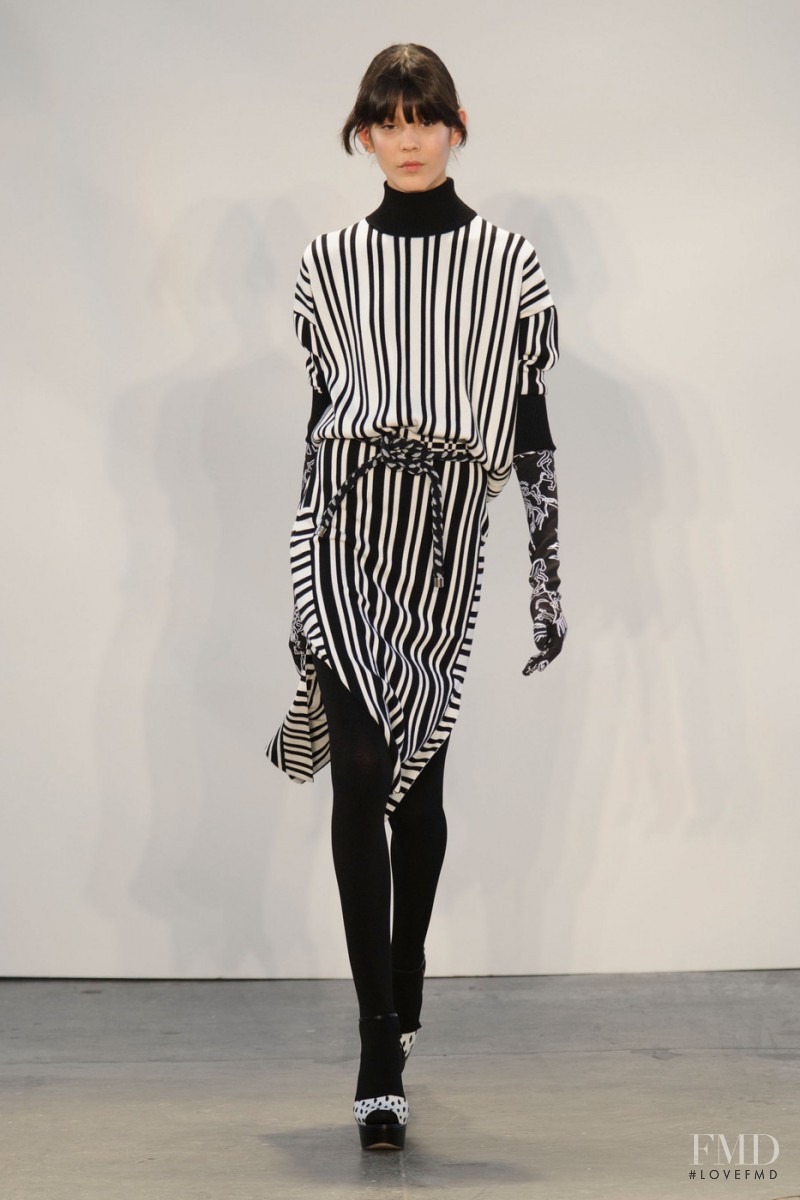 Ewa Wladymiruk featured in  the Tanya Taylor fashion show for Autumn/Winter 2015
