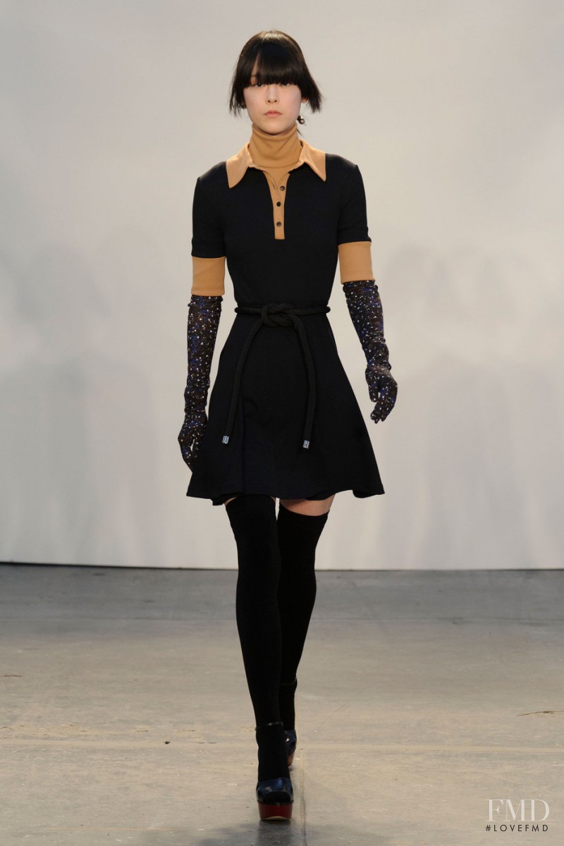 Mae Lapres featured in  the Tanya Taylor fashion show for Autumn/Winter 2015