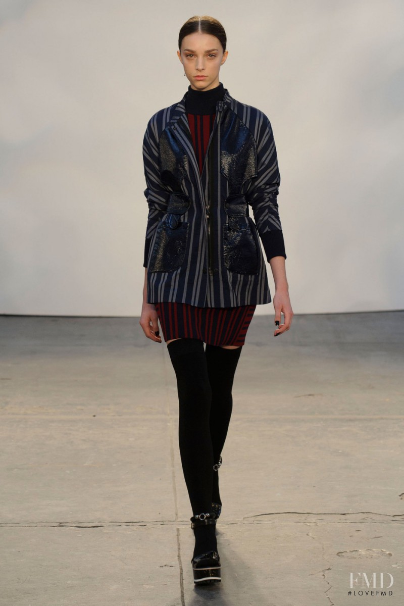 Larissa Marchiori featured in  the Tanya Taylor fashion show for Autumn/Winter 2015