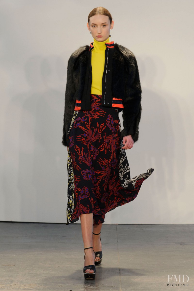 Alex Yuryeva featured in  the Tanya Taylor fashion show for Autumn/Winter 2015