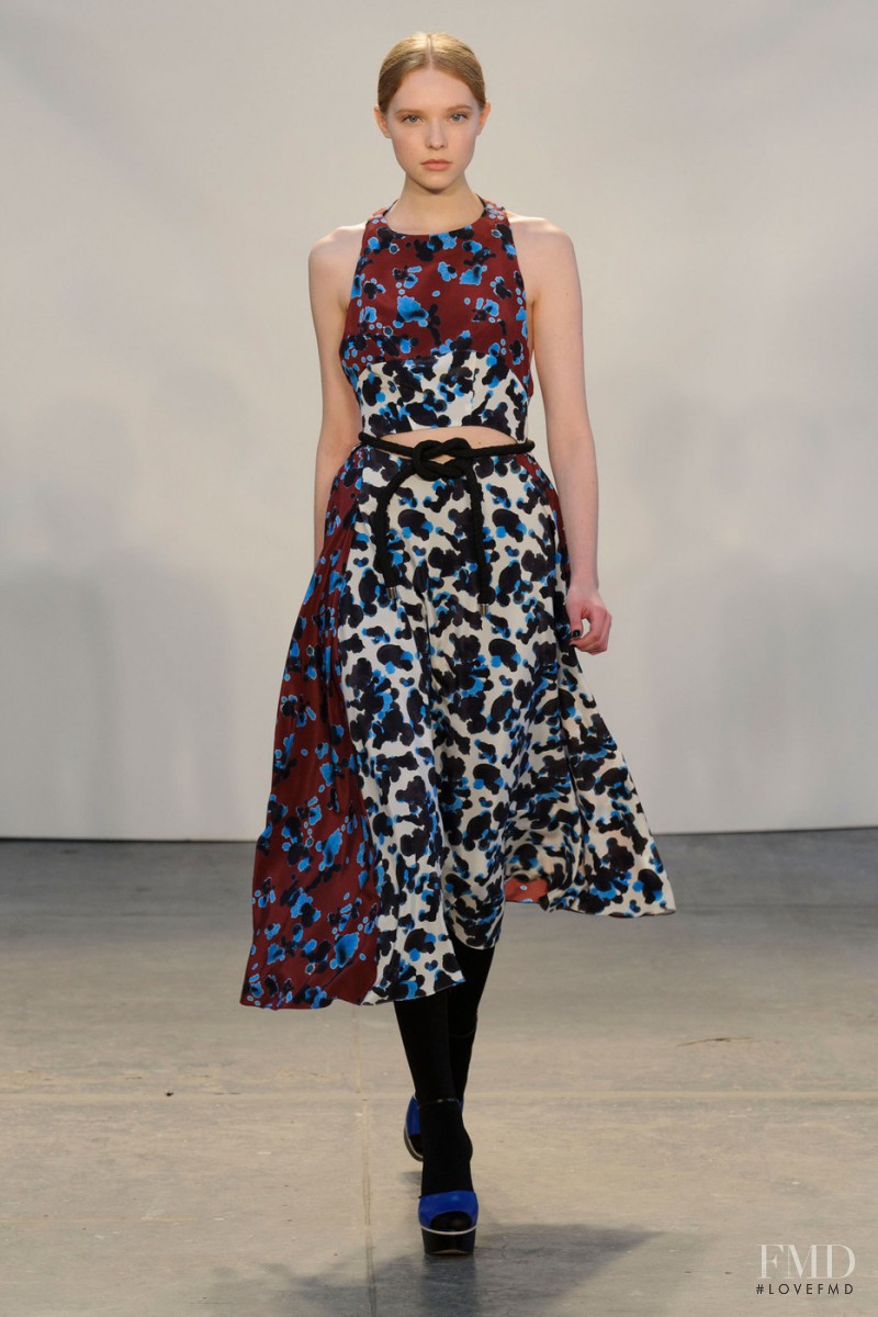Kimi Nastya Zhidkova featured in  the Tanya Taylor fashion show for Autumn/Winter 2015
