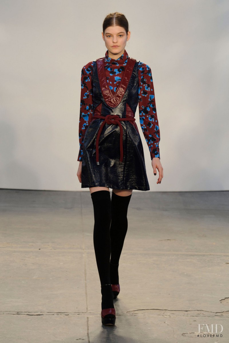 Kia Low featured in  the Tanya Taylor fashion show for Autumn/Winter 2015