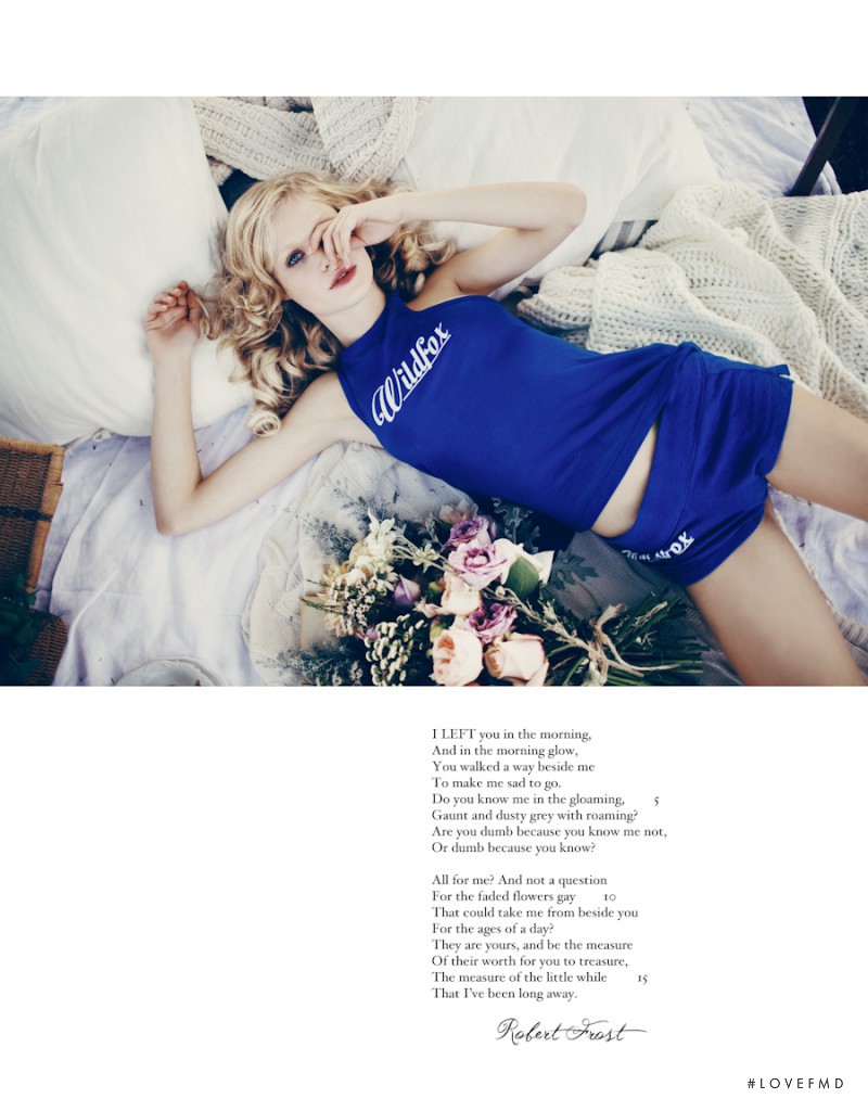 Camilla Forchhammer Christensen featured in  the Wildfox Royal Rompage catalogue for Spring/Summer 2014