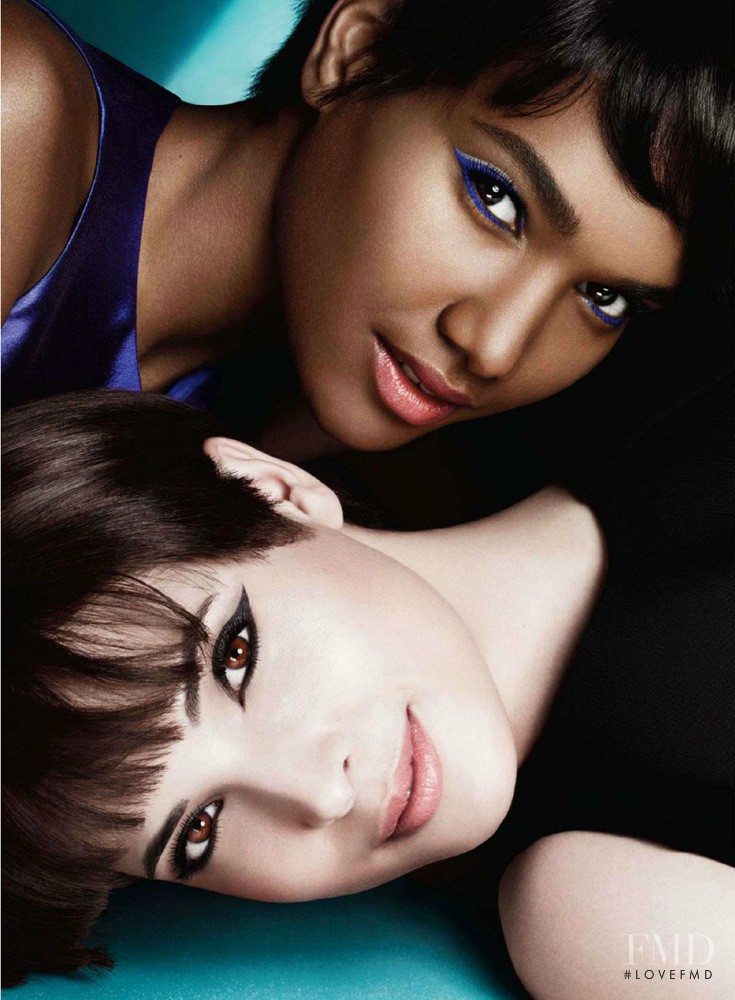Arlenis Sosa featured in  the Lancome advertisement for Autumn/Winter 2013