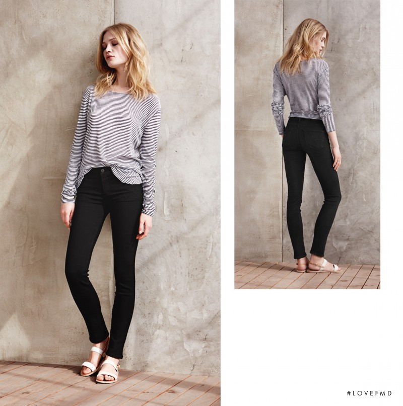 Camilla Forchhammer Christensen featured in  the Aritzia Denim Campaign advertisement for Spring 2014