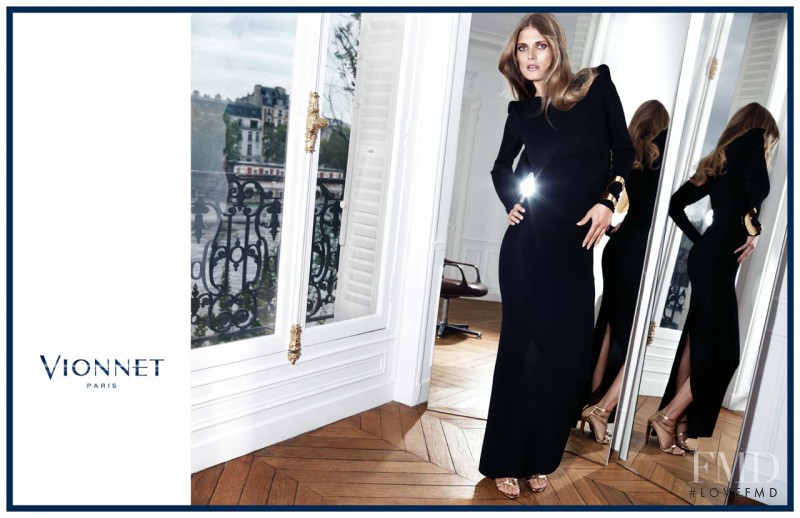 Malgosia Bela featured in  the Vionnet advertisement for Autumn/Winter 2013