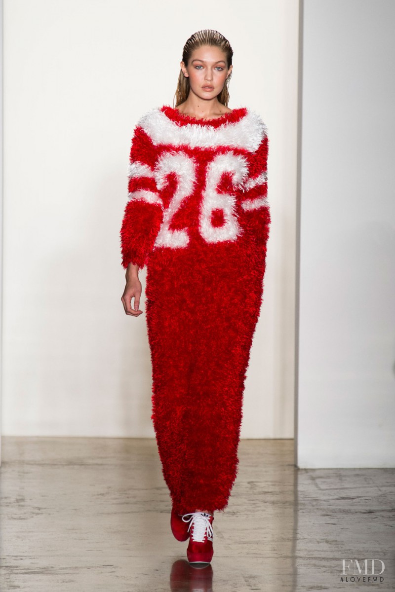 Gigi Hadid featured in  the Jeremy Scott fashion show for Autumn/Winter 2014
