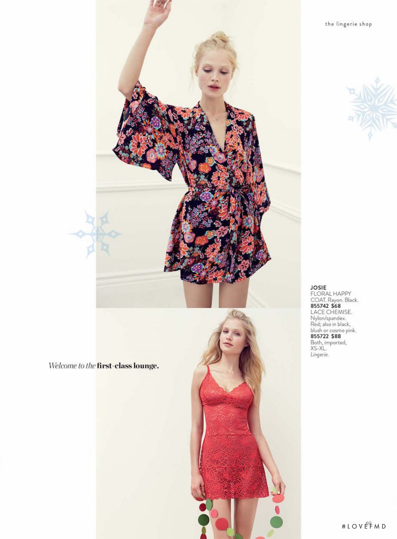 Camilla Forchhammer Christensen featured in  the Nordstrom catalogue for Holiday 2014