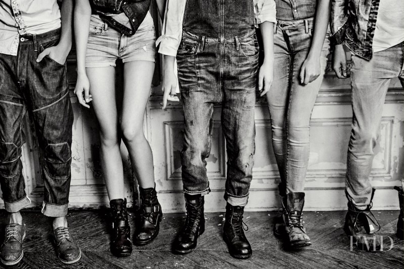 Camilla Forchhammer Christensen featured in  the G-Star Raw advertisement for Spring/Summer 2015