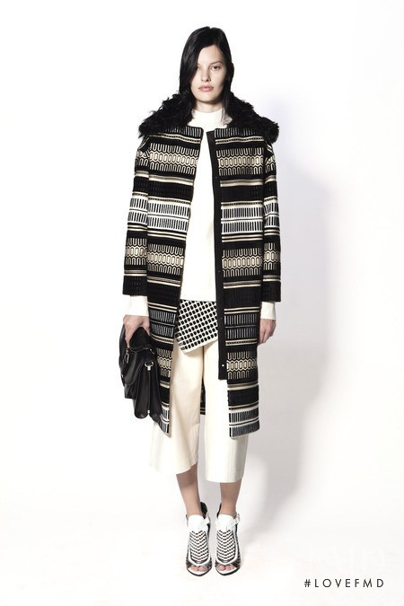 Amanda Murphy featured in  the Proenza Schouler fashion show for Pre-Fall 2014
